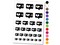 Dislike Broken Heart Minus One Bubble Temporary Tattoo Water Resistant Fake Body Art Set Collection